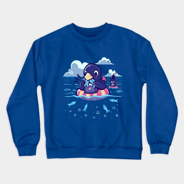 Summer Sardine Feast Crewneck Sweatshirt by TechraNova